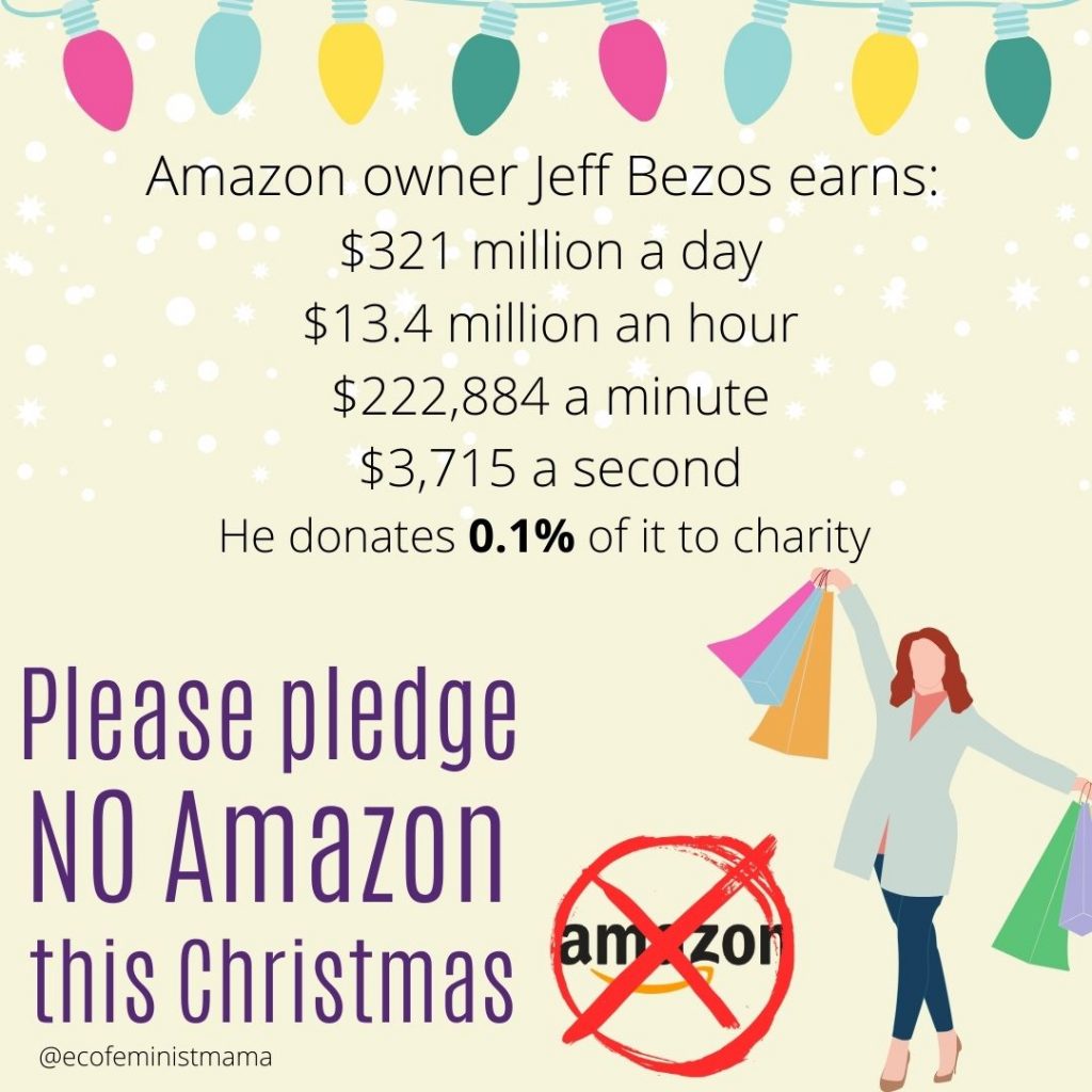 boycott amazon for christmas infographic meme