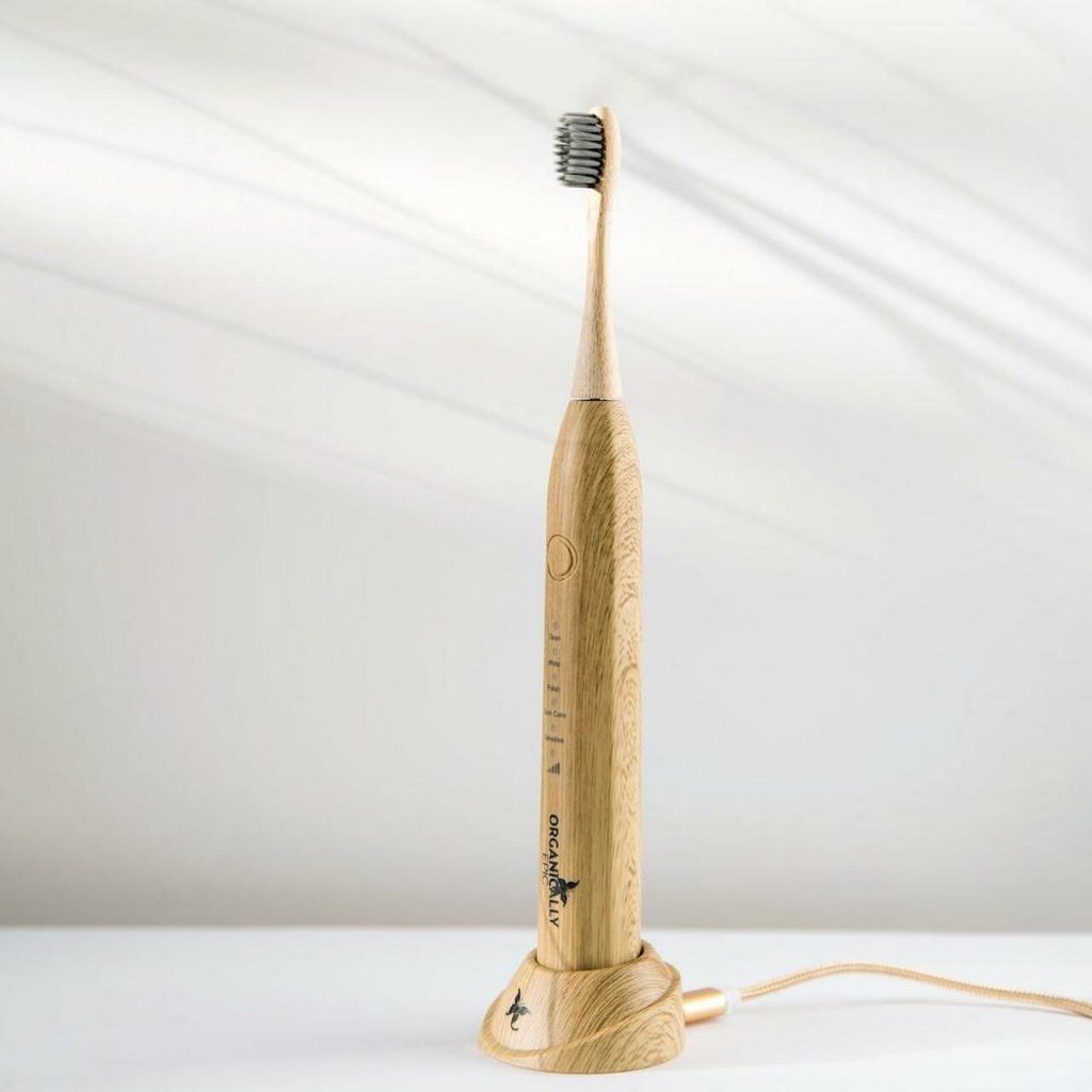 picture of sustainable bamboo electric toothbrush