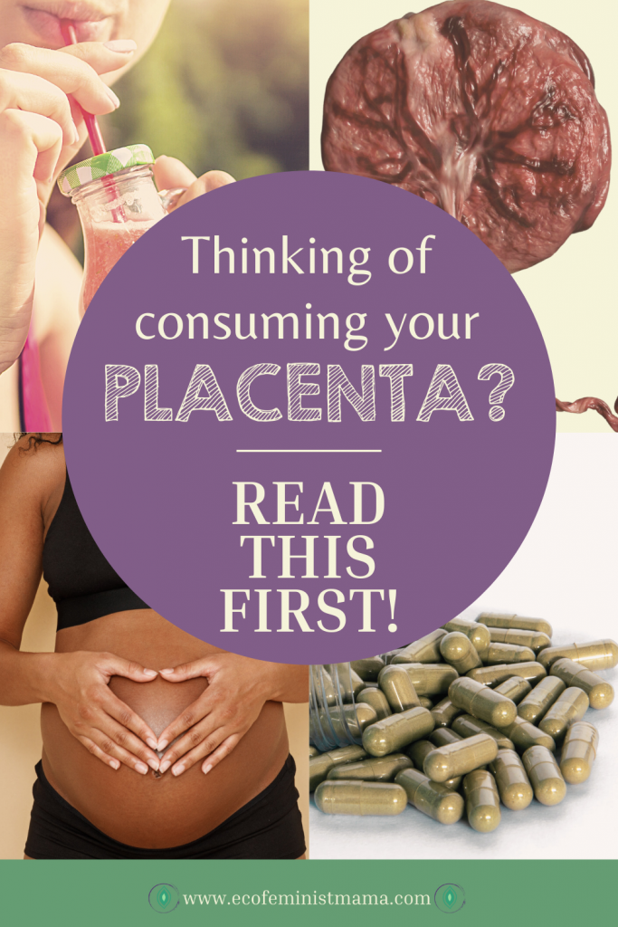 Placenta eating Pinterest pin